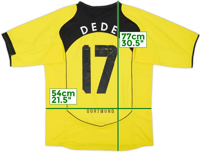 2004-05 Borussia Dortmund Home Shirt Dede #17 - 5/10 - (L)
