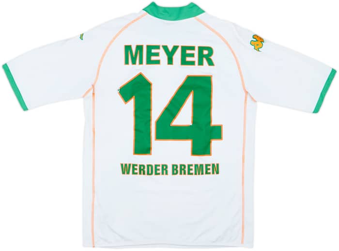 2004-05 Werder Bremen Away Shirt Meyer #14 - 6/10 - (XXL)