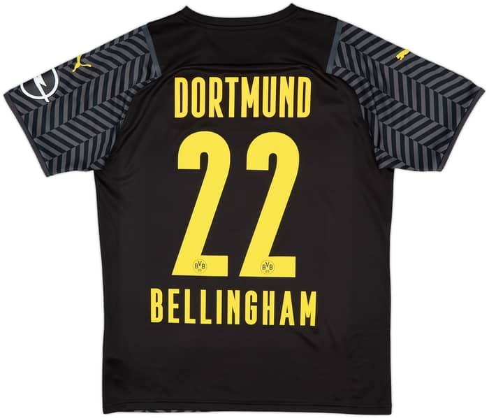 Camiseta de visitante del Borussia Dortmund 2021-22 Bellingham #22 - 8/10 - (M)