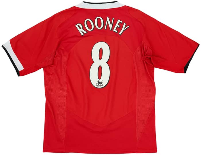 2004-06 Manchester United Home Shirt Rooney #8 - 6/10 - (L)