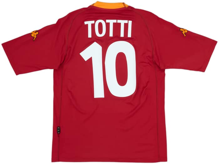 2000-01 Roma Home Shirt Totti #10 - 6/10 - (L)