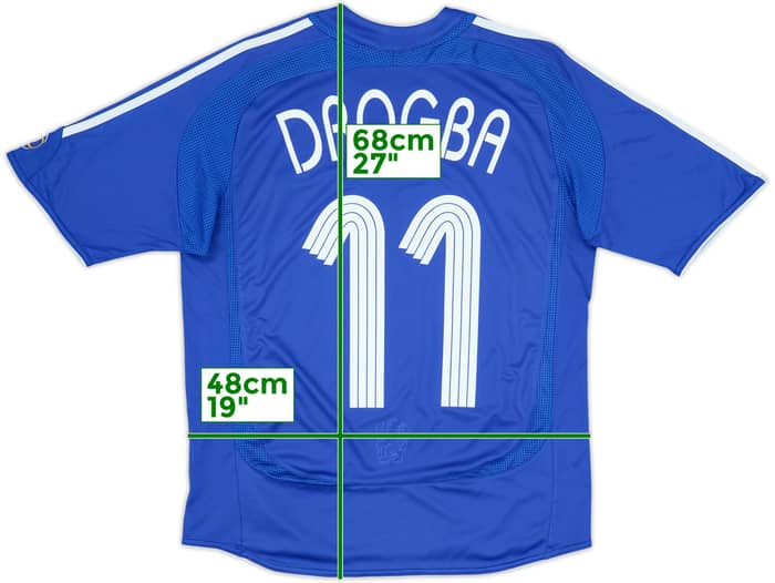 2006-08 Chelsea Home Shirt Drogba #11 - 6/10 - (13-14 Years)
