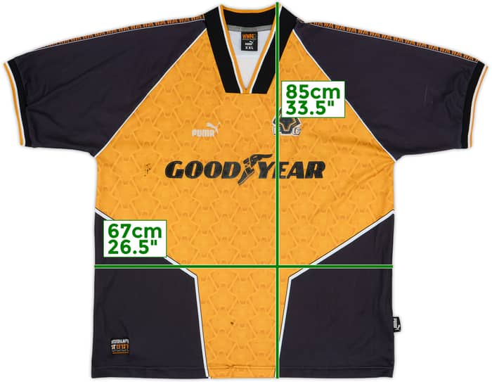 1996-98 Wolves Home Shirt - 6/10 - (XXL)
