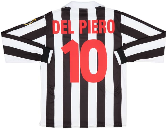 1998-99 Juventus Home L/S Shirt Del Piero #10 - 8/10 - (S)