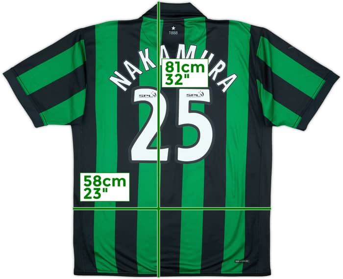 2006-08 Celtic Away Shirt Nakamura #25 - 6/10 - (XL)