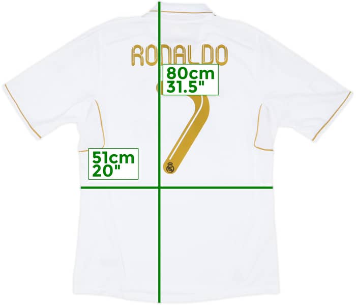 2011-12 Real Madrid Camiseta Local Ronaldo #7 - 6/10 - (L)
