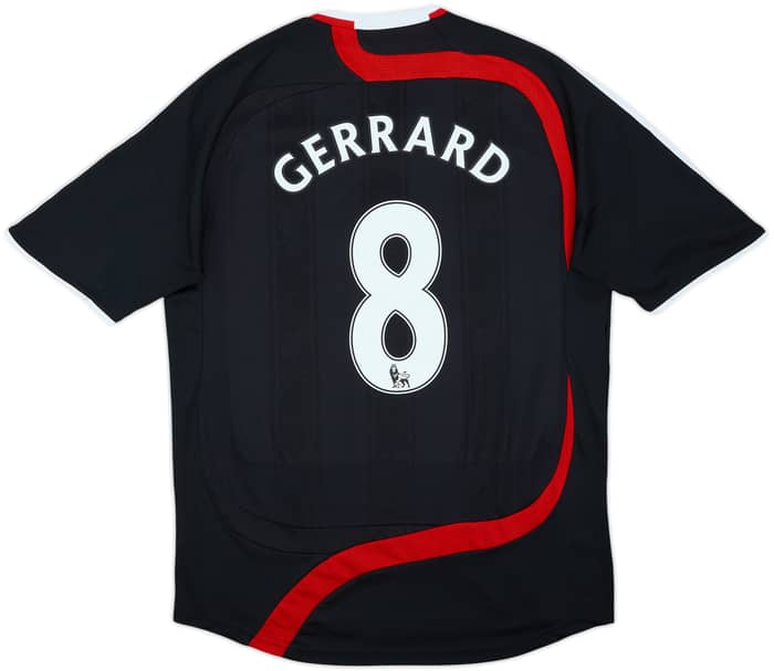 2007-08 Liverpool Third Shirt Gerrard #8 - 8/10 - (L)