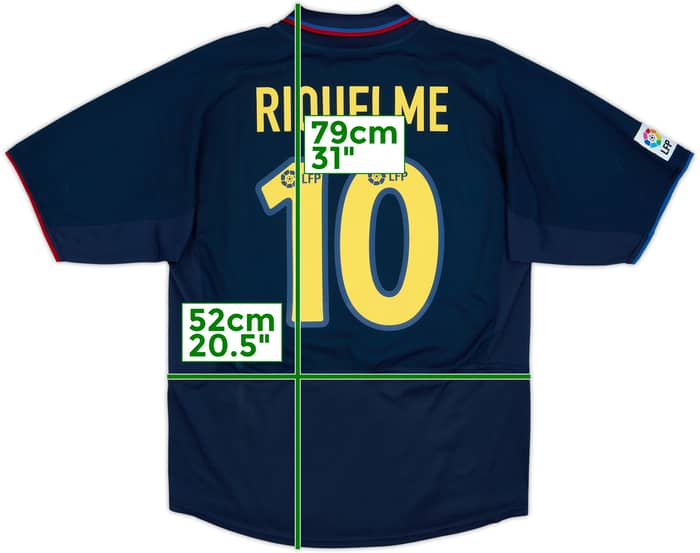 2002-03 Barcelona Away Shirt Riquelme #10 - 8/10 - (XL)