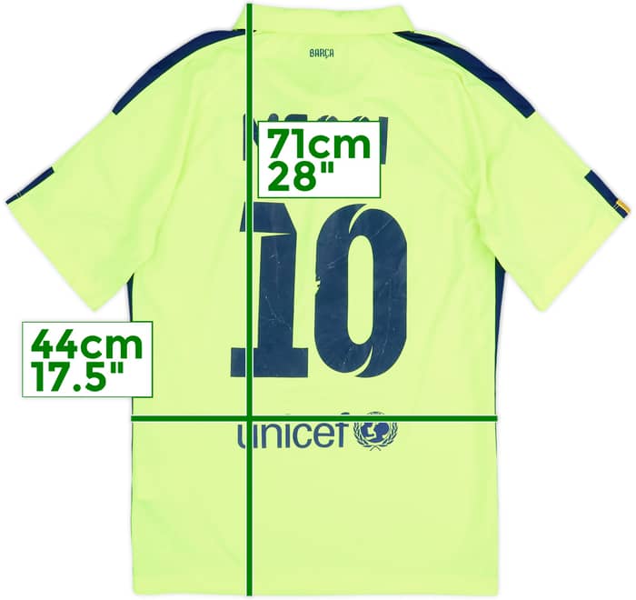 2014-15 Barcelona Third Shirt Messi #10 - 5/10 - (S)