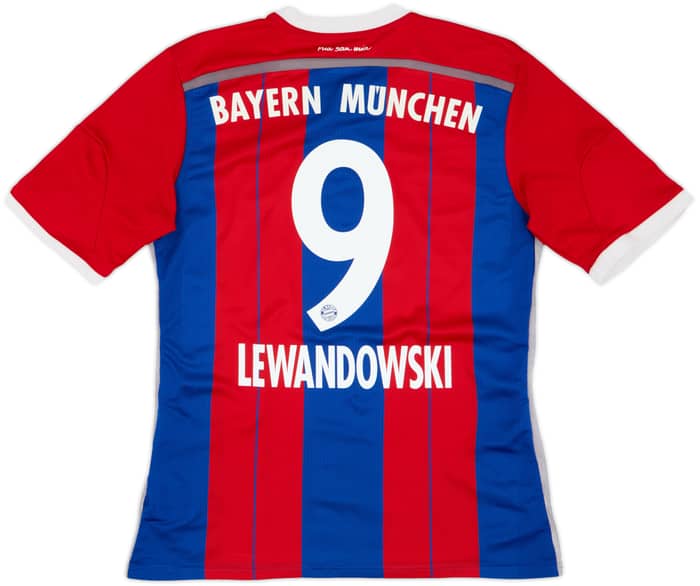 2014-15 Bayern Munich Home Shirt Lewandowski #9 - 5/10 - (M)