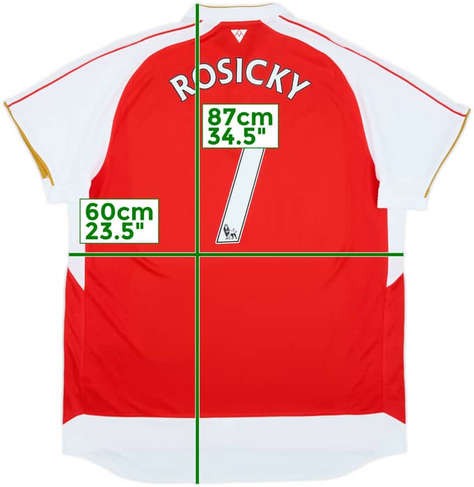2015-16 Arsenal Home Shirt Rosicky #7 (XXL)