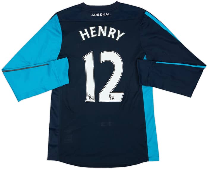 2011-12 Arsenal Player Issue Away L/S Shirt Henry #12 (M)