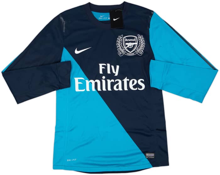 2011-12 Arsenal Player Issue Away L/S Shirt Henry #12 (M)