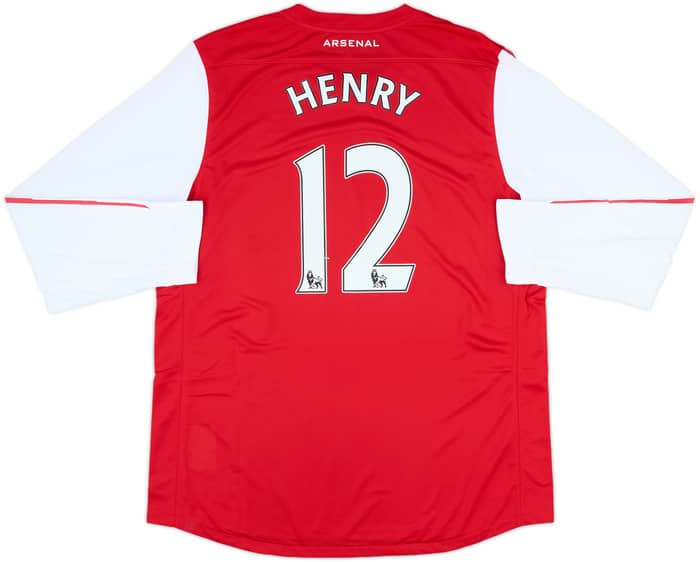 2011-12 Arsenal Player Issue Home L/S Shirt Henry #12 (XXL)