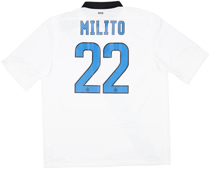 2011-12 Inter Milan Away Shirt Milito #22 (XL)