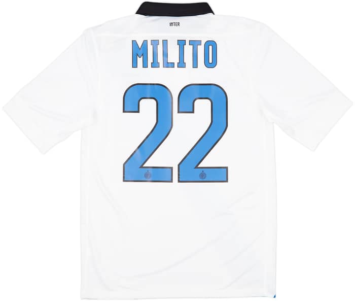 2011-12 Inter Milan Away Shirt Milito #22 (S)