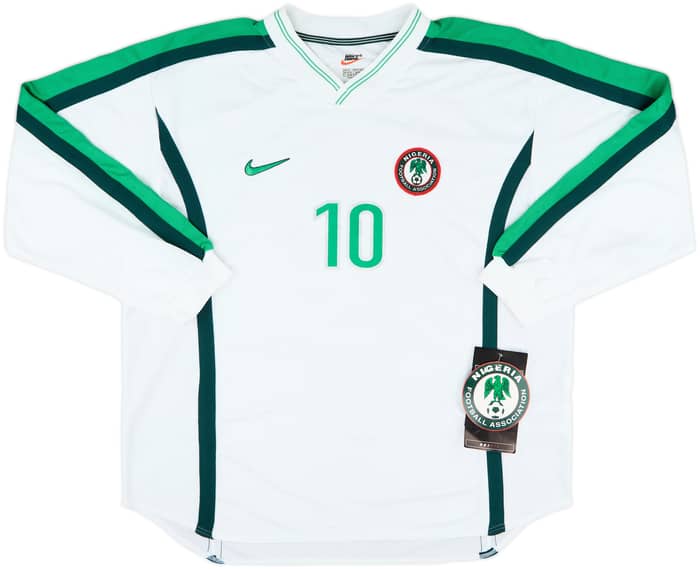 1998 Nigeria Player Issue Away L/S Shirt #10 (XL)