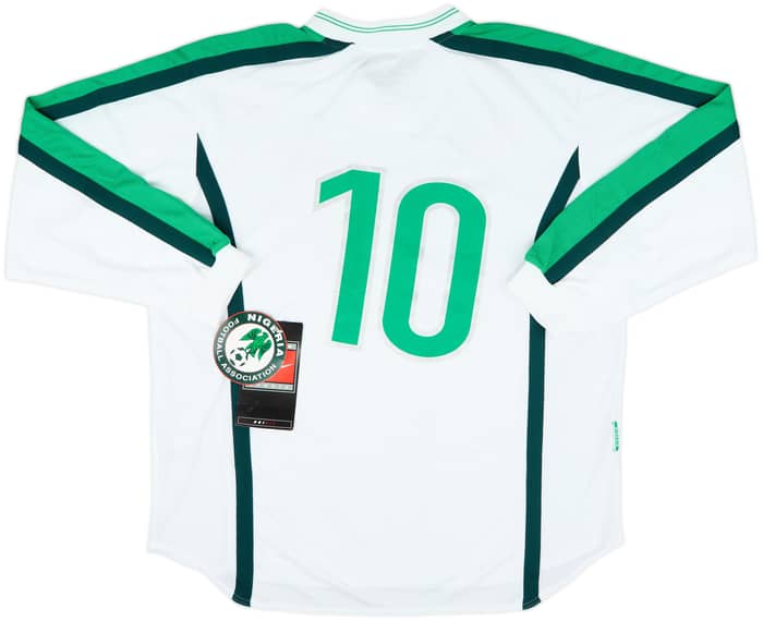 1998 Nigeria Player Issue Away L/S Shirt #10 (XL)