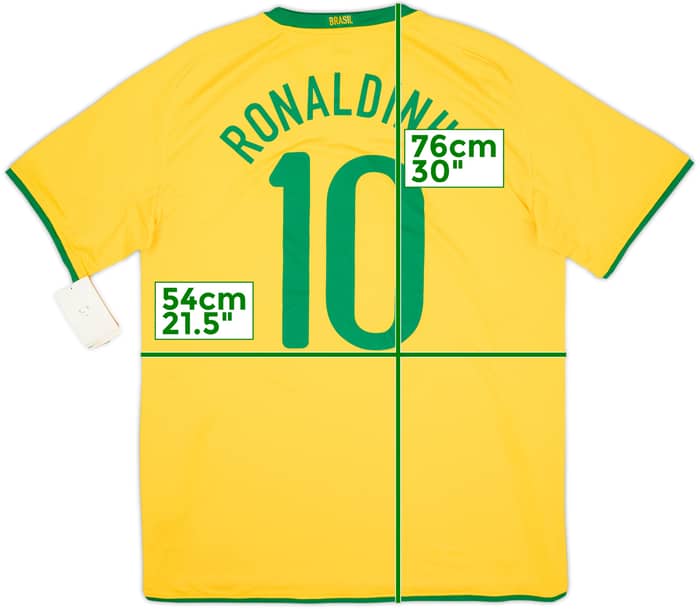 2008-10 Brazil Home Shirt Ronaldinho #10 (L)