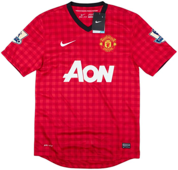 2012-13 Manchester United Home Shirt Valencia #7 (S)