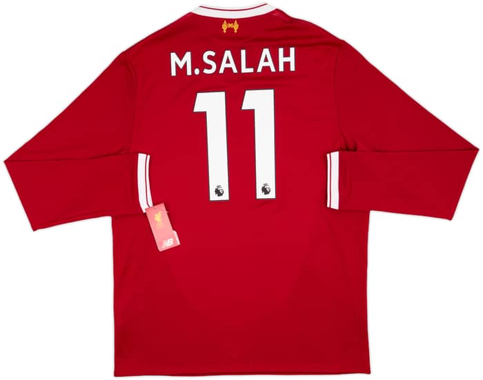 2017-18 Liverpool 125 Years Home L/S Shirt M.Salah #11 (L)