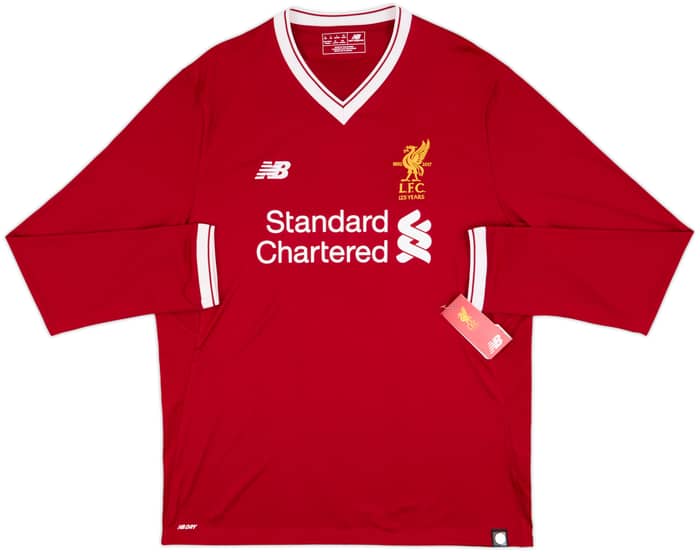 2017-18 Liverpool 125 Years Home L/S Shirt M.Salah #11 (L)
