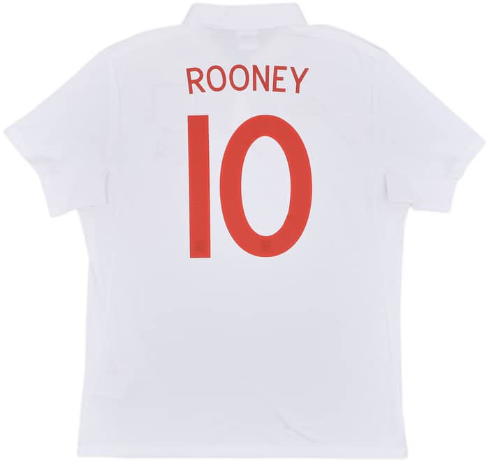 2010-11 England 'South Africa' Home Shirt Rooney #10 (L)