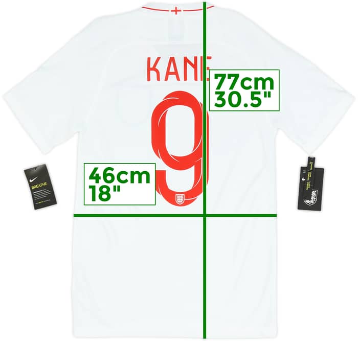 2018-19 England Home Shirt Kane #9 (S)