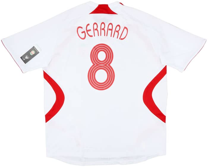 2007-08 Liverpool Away Shirt Gerrard #8 (XXL)