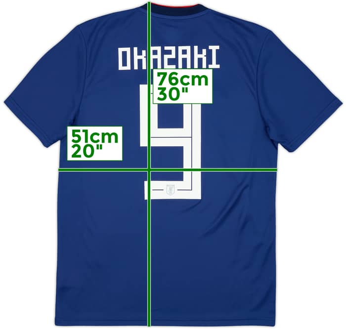2018-19 Japan Home Shirt Okazaki #9 (L)