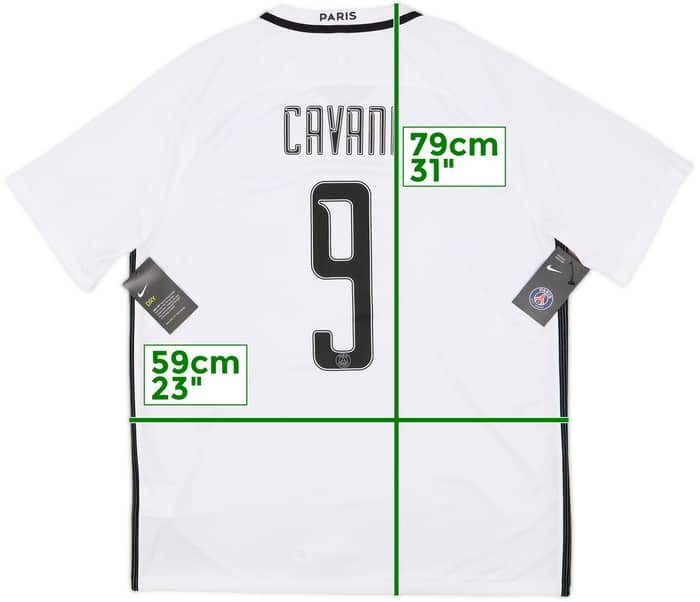2016-17 Paris Saint-Germain Third Shirt Cavani #9 (XL)