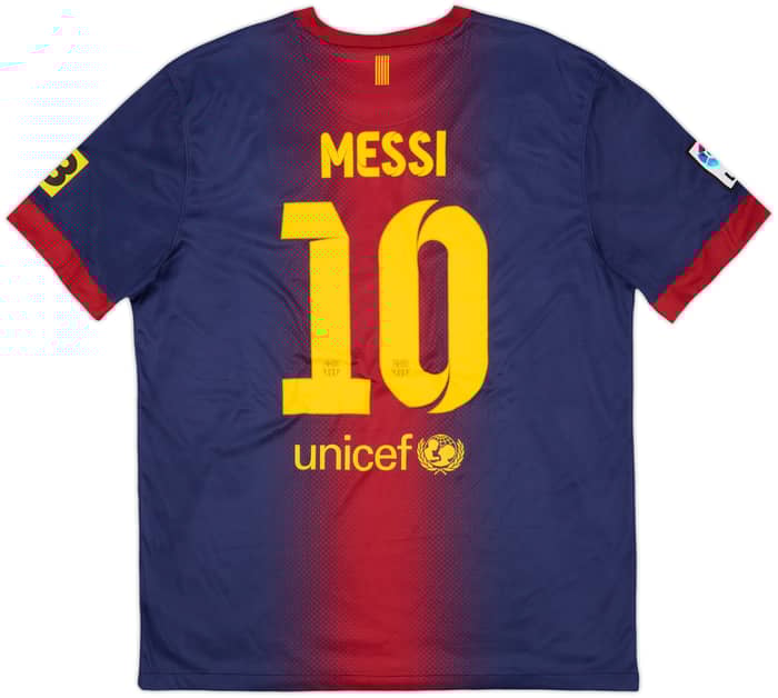 2012-13 Barcelona Home Shirt Messi #10 - 10/10 - (XL)