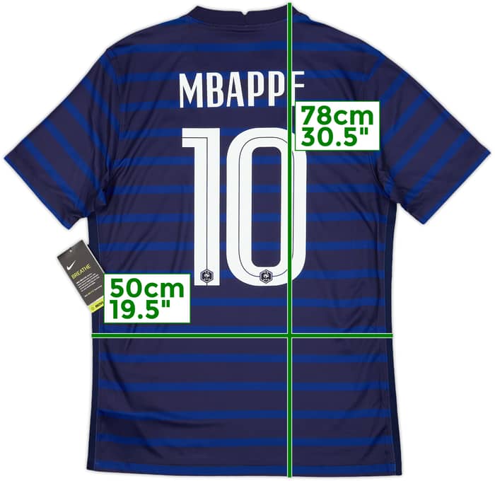 2020-21 France Home Shirt Mbappe #10 (M)