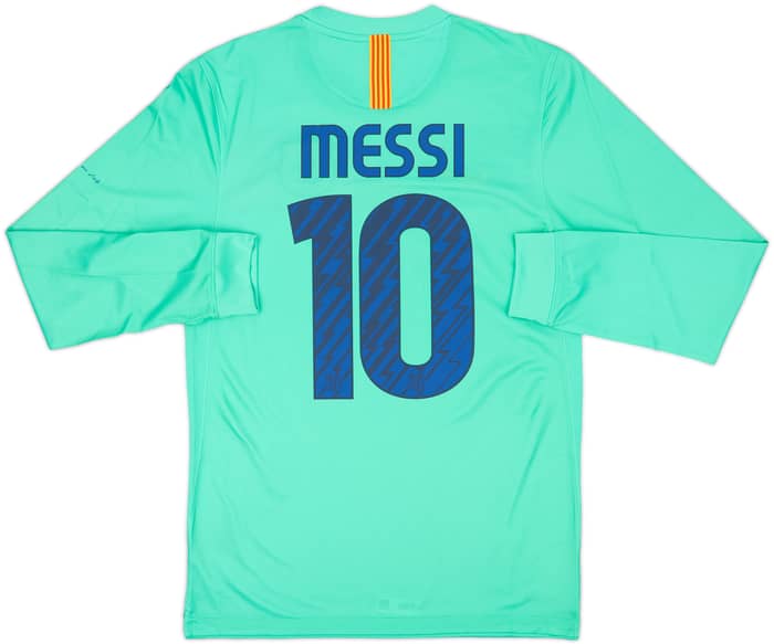 2010-11 Barcelona Authentic Away L/S Shirt Messi #10 (S)