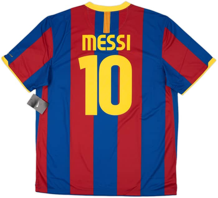 2010-11 Barcelona Authentic Home Shirt Messi #10 (XL)