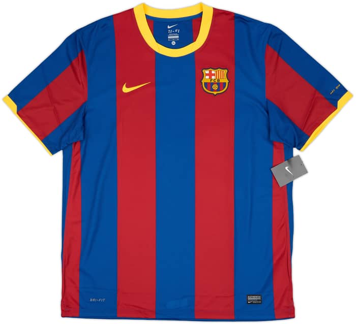 2010-11 Barcelona Authentic Home Shirt Messi #10 (XL)
