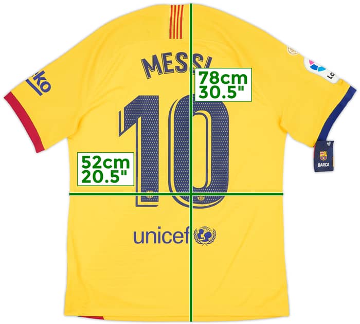2019-20 Barcelona Authentic Away Shirt Messi #10 (L)