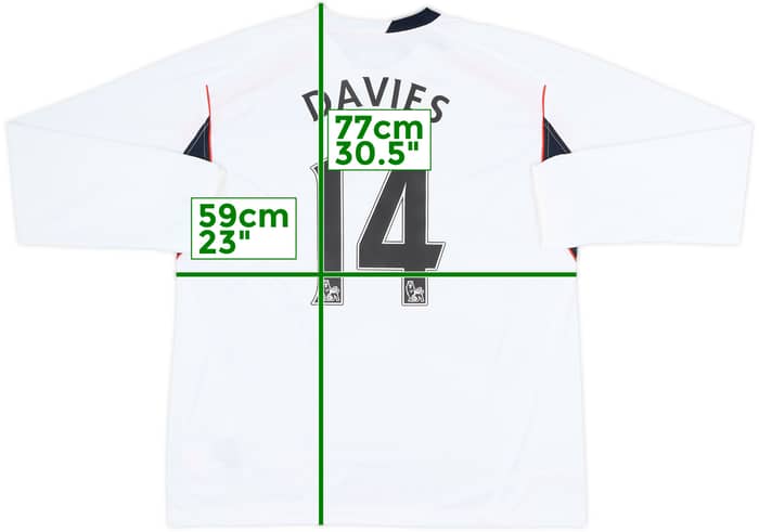 2007-08 Bolton Home L/S Shirt Davies #14 (XL)