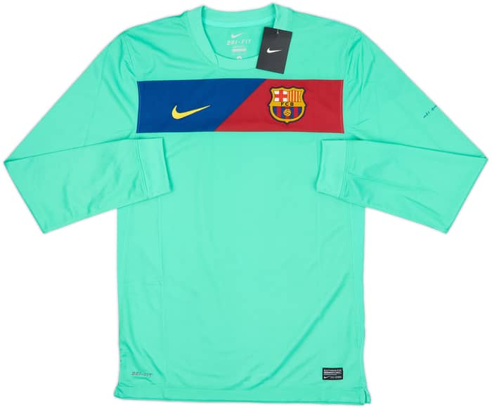 2010-11 Barcelona Authentic Away L/S Shirt David Villa #7 (S)