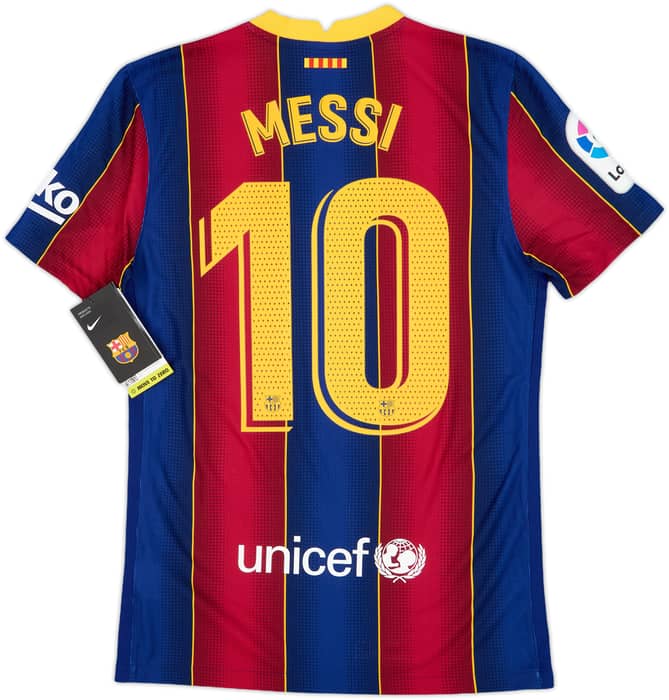 2020-21 Barcelona Authentic Home Shirt Messi #10 (S)