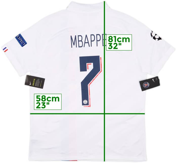 2019-20 Paris Saint-Germain Third Shirt Mbappe #7 (XL)