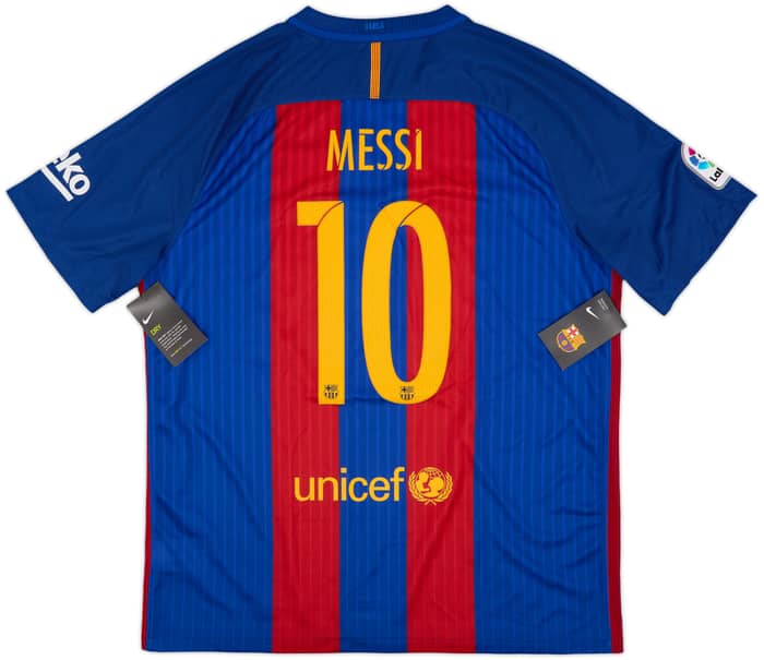 2016-17 Barcelona Home Shirt Messi #10 (XL)