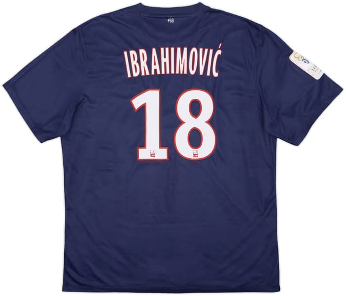 2012-13 Paris Saint-Germain Home Shirt Ibrahimovic #18 (XL)