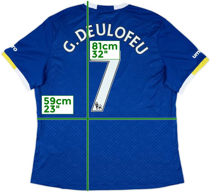 2016-17 Everton Home Shirt G. Deulofeu #7 (XXL)