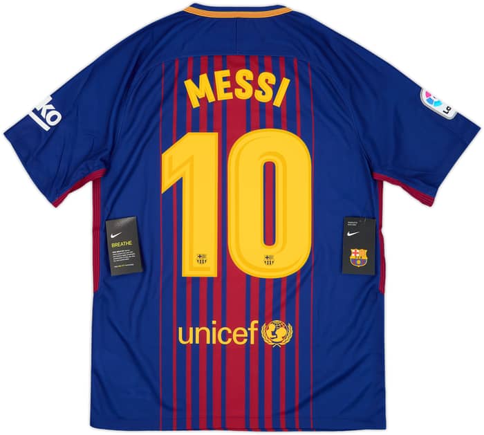 2017-18 Barcelona Home Shirt Messi #10 (M)