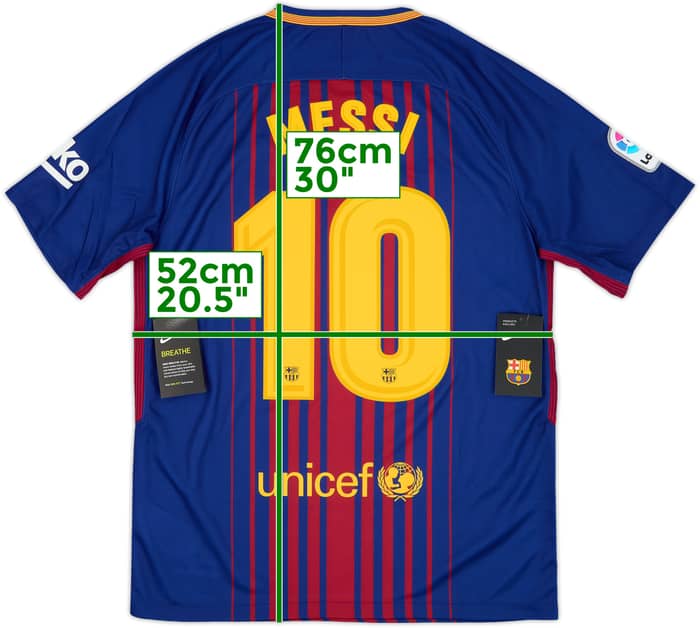 2017-18 Barcelona Home Shirt Messi #10 (M)
