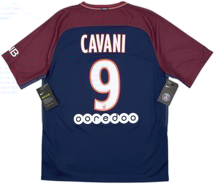2017-18 Paris Saint-Germain Home Shirt Cavani #9 (M)
