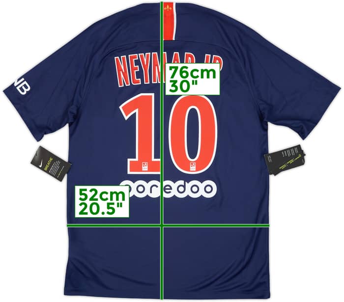 2018-19 Paris Saint-Germain Home Shirt NeymarJr #10 (M)