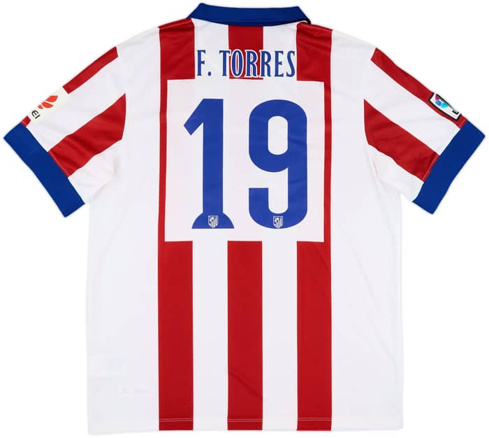 2014-15 Atletico Madrid Home Shirt F. Torres #19 (XL)