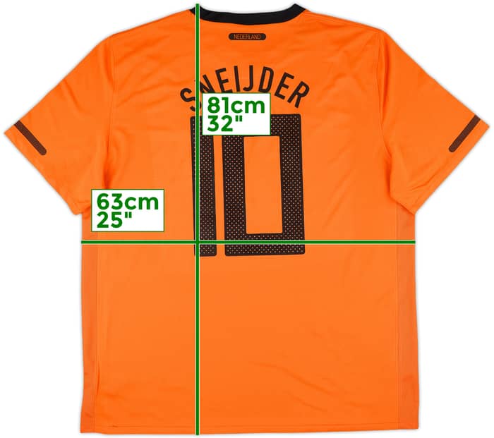 2010-11 Netherlands Home Shirt Sneijder #10 (XL)